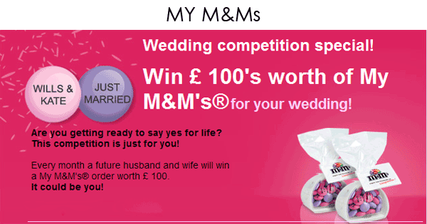 m&ms My M&Ms offer and competition