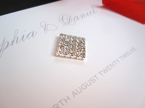 Diamante Wedding Invitation