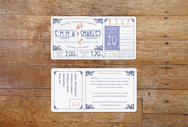 Art Nouveau ticket