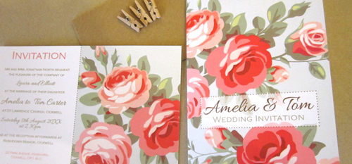 'Rose' Vintage Wedding Stationery