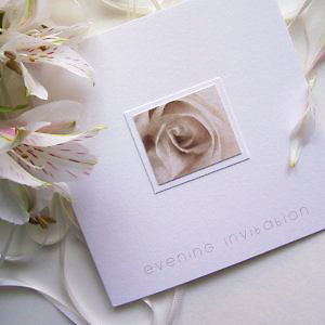 Contemporary wedding invitation design by Red Nell