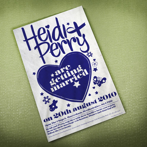 Original Wedding Tea Towel Invitations