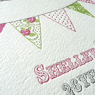 Letterpress Wedding invitation design prep