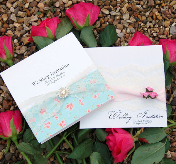 Summer Floral Wedding Invitations by Made With Love Designs