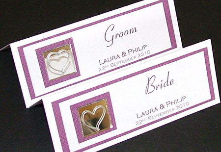 Mirror Wedding Invitation Design by Purple Mountain Designs