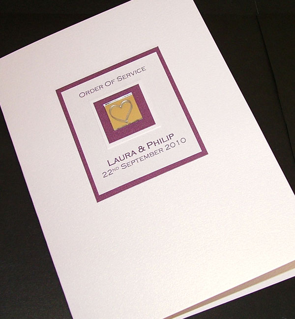 Mirror Wedding Invitation Design by Purple Mountain Designs