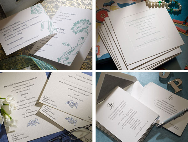 Letterpress wedding invitation  - Ottoman