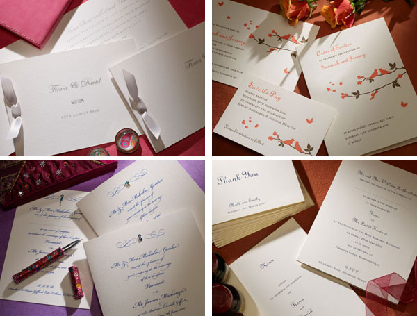 Letterpress wedding invitation  - Ottoman