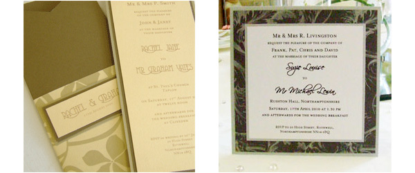 Wallet wedding invitation