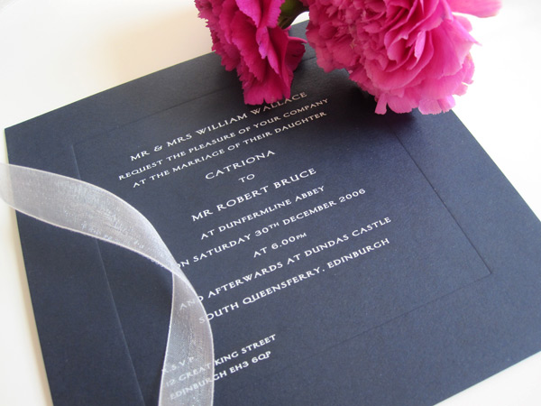 Letterpress Wedding Invitations