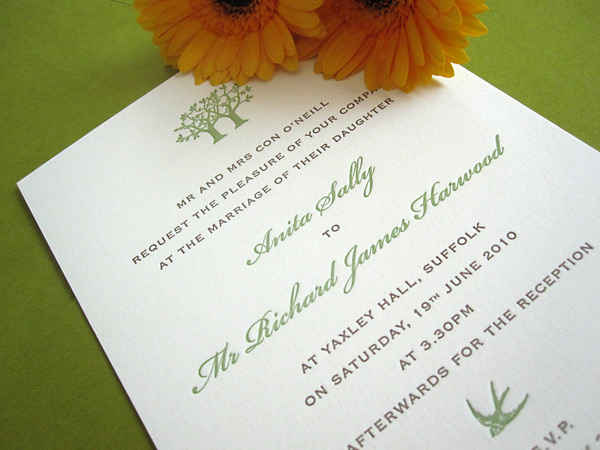 Letterpress Wedding Invitations
