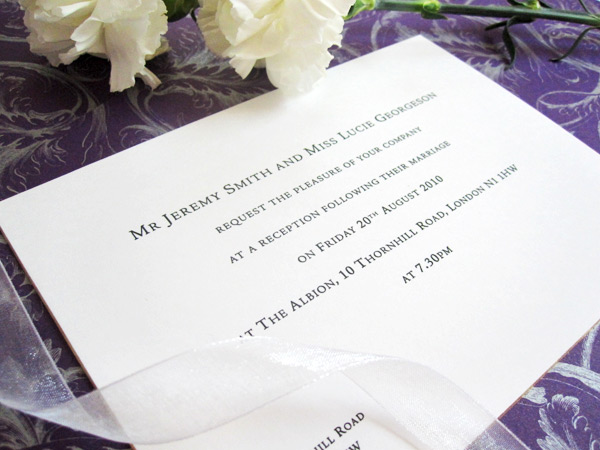 Letterpress Wedding Invitations
