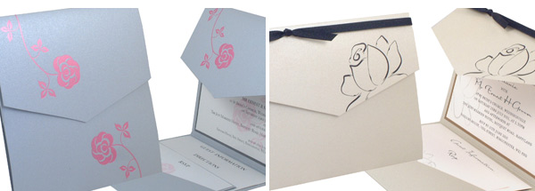 Romantic wedding invitations by Xoxo