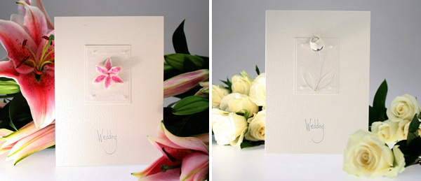 Romantic wedding invitations by Olivia Samuel