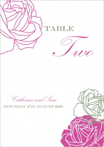 Rose wedding invitations