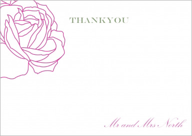 Rose wedding invitations
