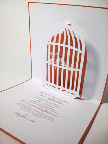 Bird Cage Wedding Invitations