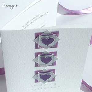 Purple Mountain wedding invitations