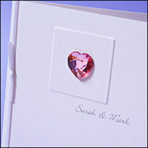 Bee Happy heart wedding invitations