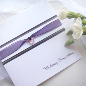 Red Nell heart wedding invitations