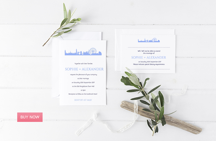 London Skyline invitation