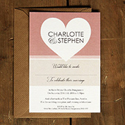 Heart Wedding Invitations