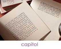 Letterpress Wedding invitations