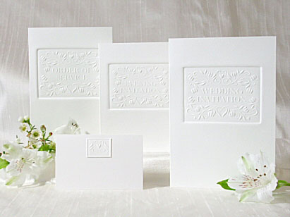 Embossed Wedding Invitations