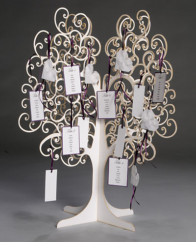 Wish tree and table plan by Paperbird Design