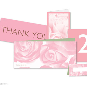 Wyte pink wedding invitations