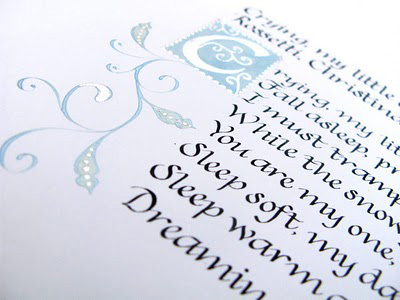 Wedding calligraphy poem Calligraphy commission of a poem by Christina 