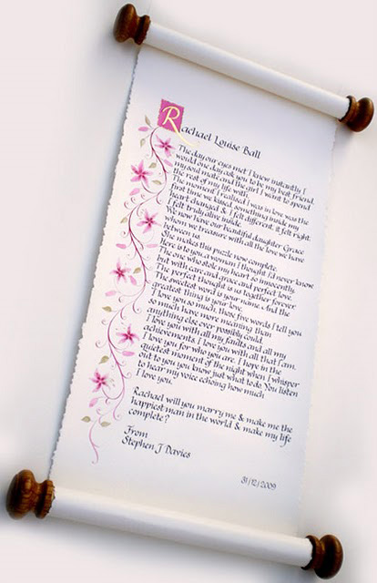 Calligraphy fonts wedding invitation