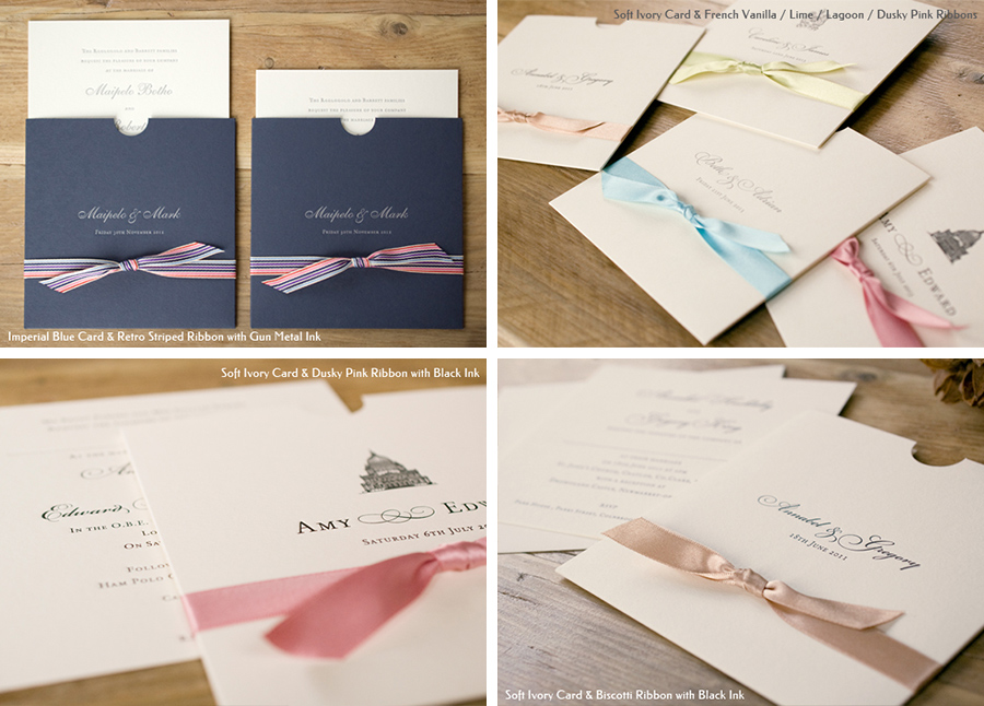 'Eve' elegant letterpress wallet design