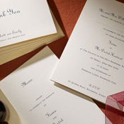 Black Wedding Stationery - Park Avenue