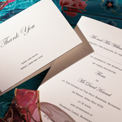 Black Wedding Invitations - Regency