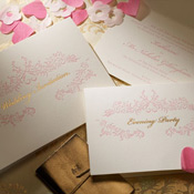 Gold Wedding Invitations - Rococo