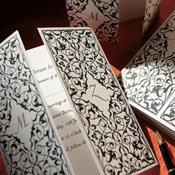 Black Wedding Invitaiton - Venetian