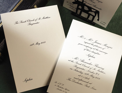 Traditional Wedding Invitation Classic traditional invitation