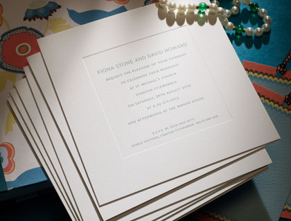 New Bond St traditional invitation