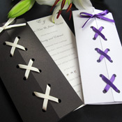 Gatefold ribbon Wedding Invitation - Mayfair