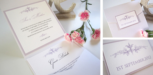 Chandos pocketfold invitation