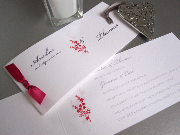 Primrose floral invitation