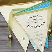 'Bunting Best' bunting invitation by Postman's Knock