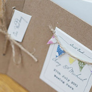 Village Fete bunting guest book