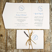 French Lavender Pocketfold Invitation