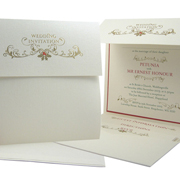 'Holly' Christmas wedding invitation by Xoxo